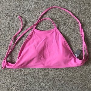Aerie Pink Halter Bikini Top